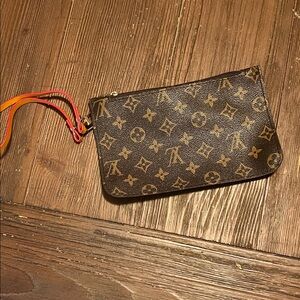 Brown Monogram Wristlet